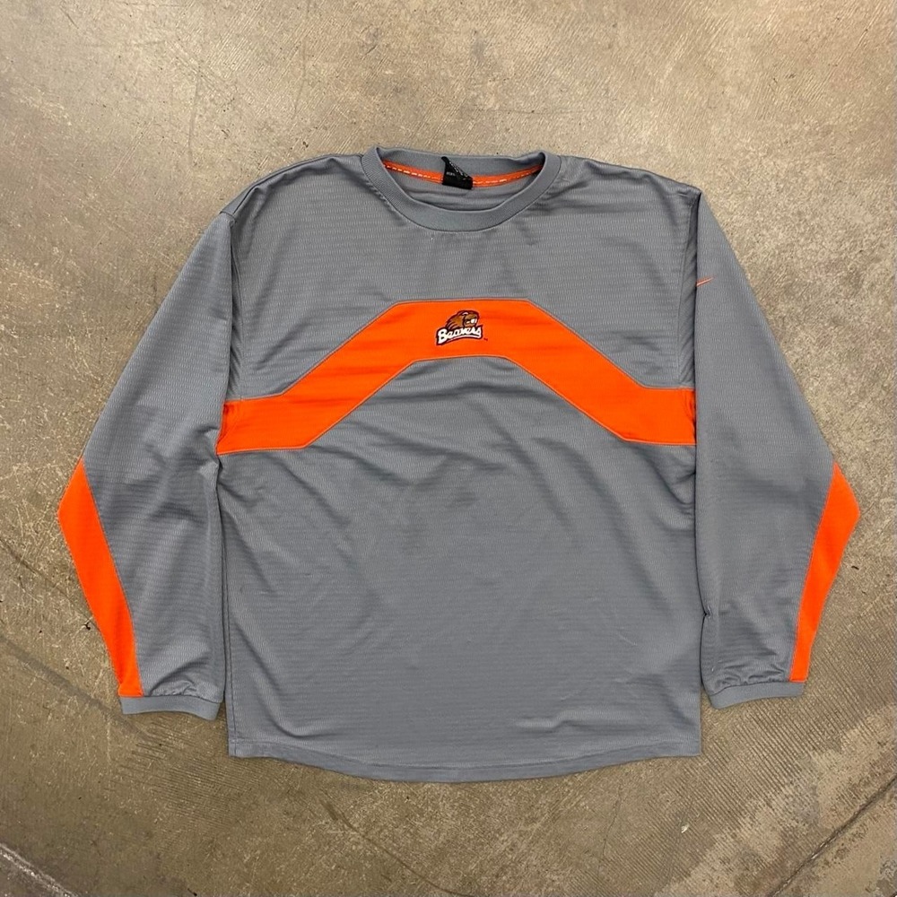 Vintage Oregon State University Beavers Nike Two Toned Athletic Sweatshirt L